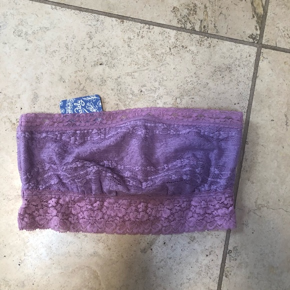 🆓Free People Lace Bandeau Lt purple - Picture 3 of 3
